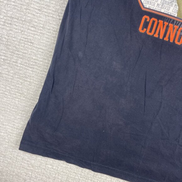 NHLPA Edmonton Oilers Connor Mcdavid #97 Big Graphic Blue Players Shirt (read) - Picture 4 of 16